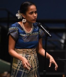 Performing at the United Nations opening of the Climate Summit 2014